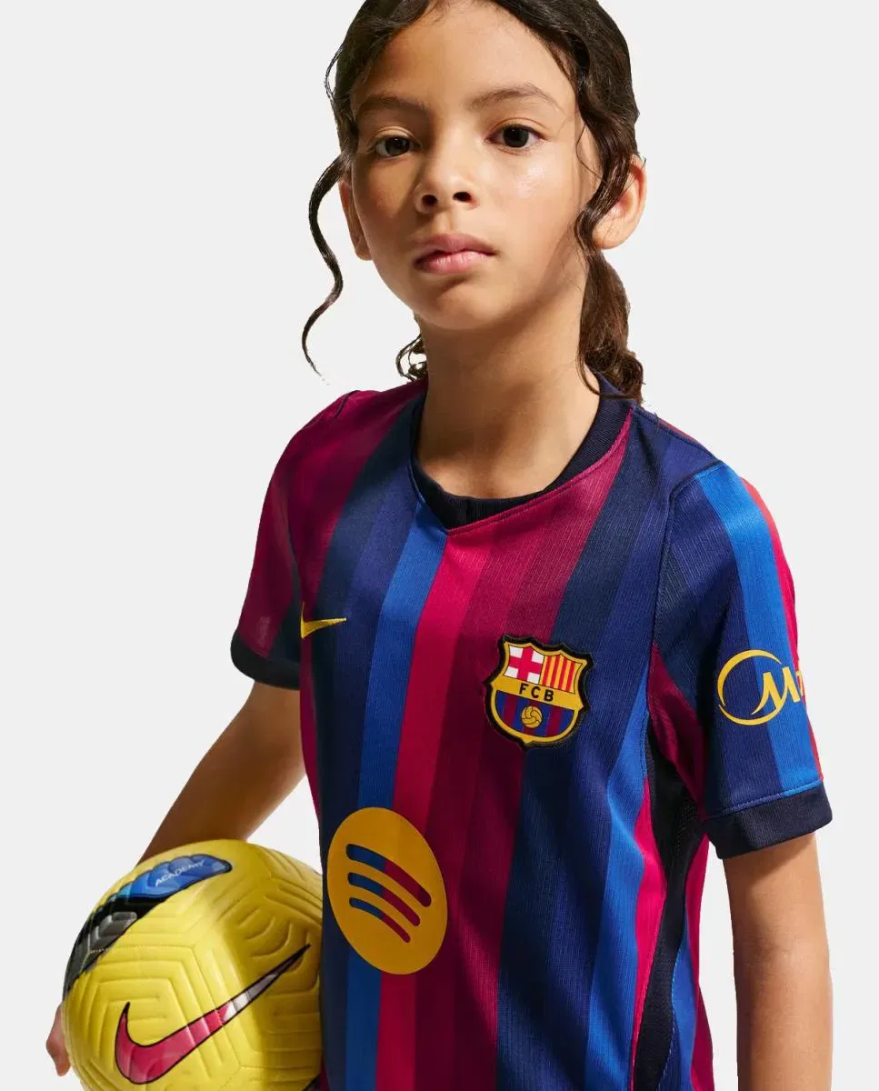 Детская футболка с принтом FC Barcelona 2026-2027 Stadium Nike, Azul/Granate — фото 4