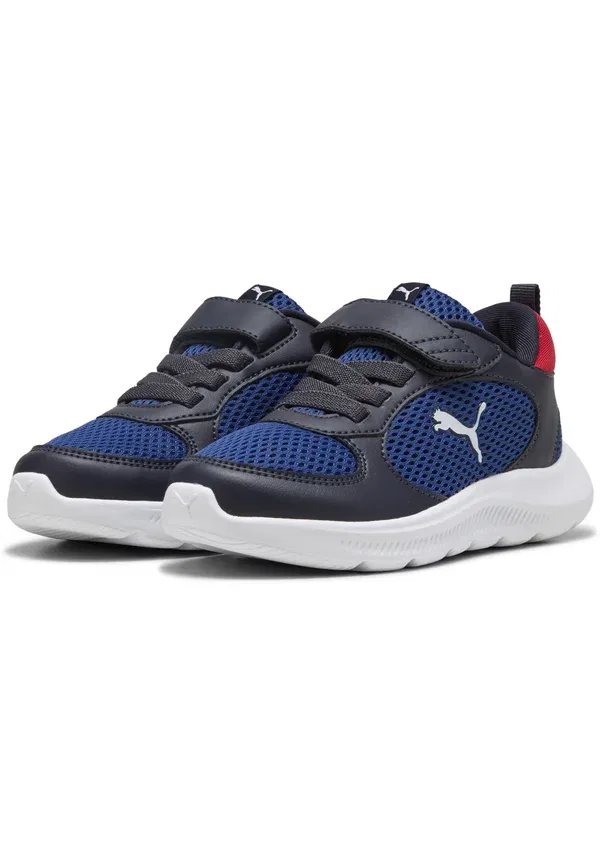 Кроссовки с защитой от холода Fun racer 2 Puma, New Navy White Clyde Royal, белый/темно-синий — фото 2