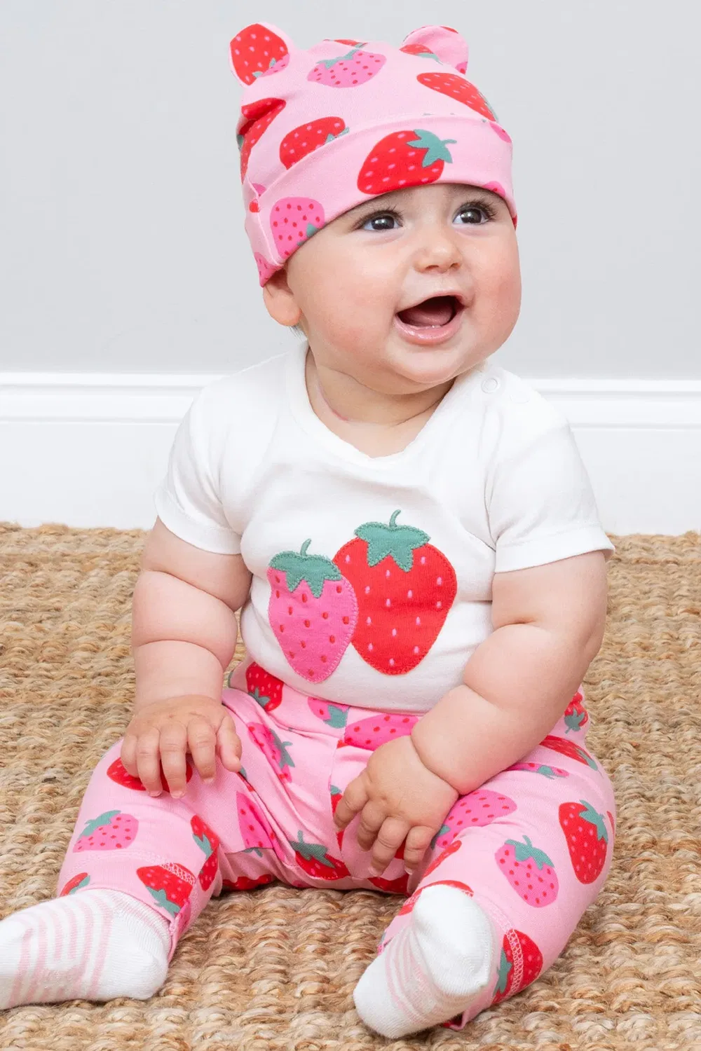 Детский боди с ягодами Baby Berry Brave Kite, Cream — фото 3