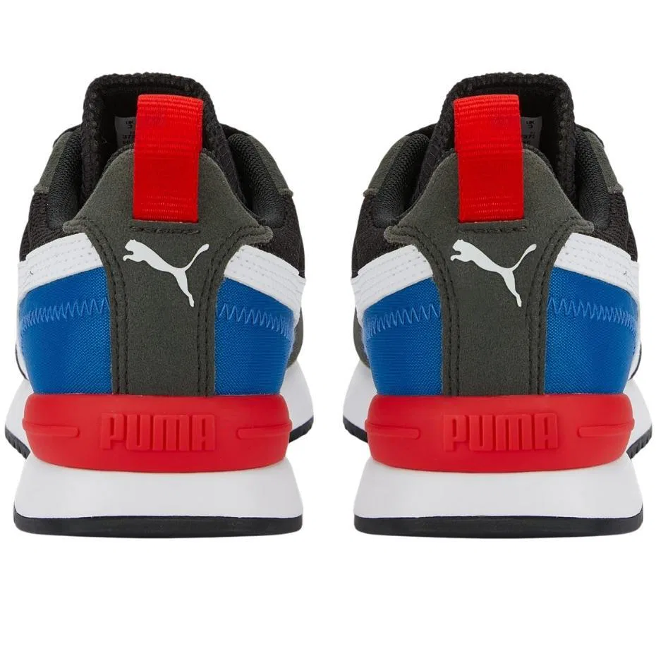 Детские кроссовки Puma R78, Цвет: Schwarz Dunkelgrau Blau — фото 4