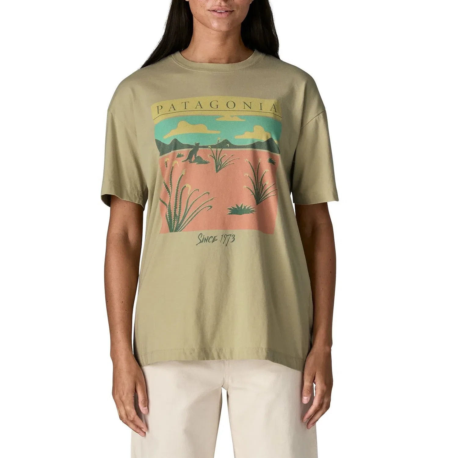 Женская футболка с круглым вырезом Patagonia, WSTO/Fossil Style — фото 4
