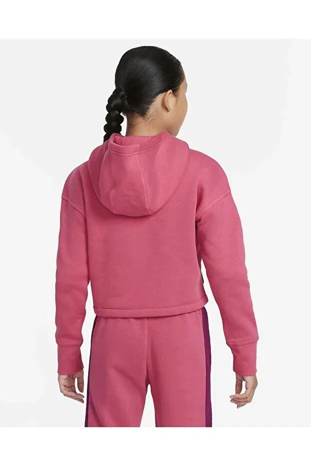 Детские свитшот для девочек хлопковый Iconclash Nike, Pink — фото 2