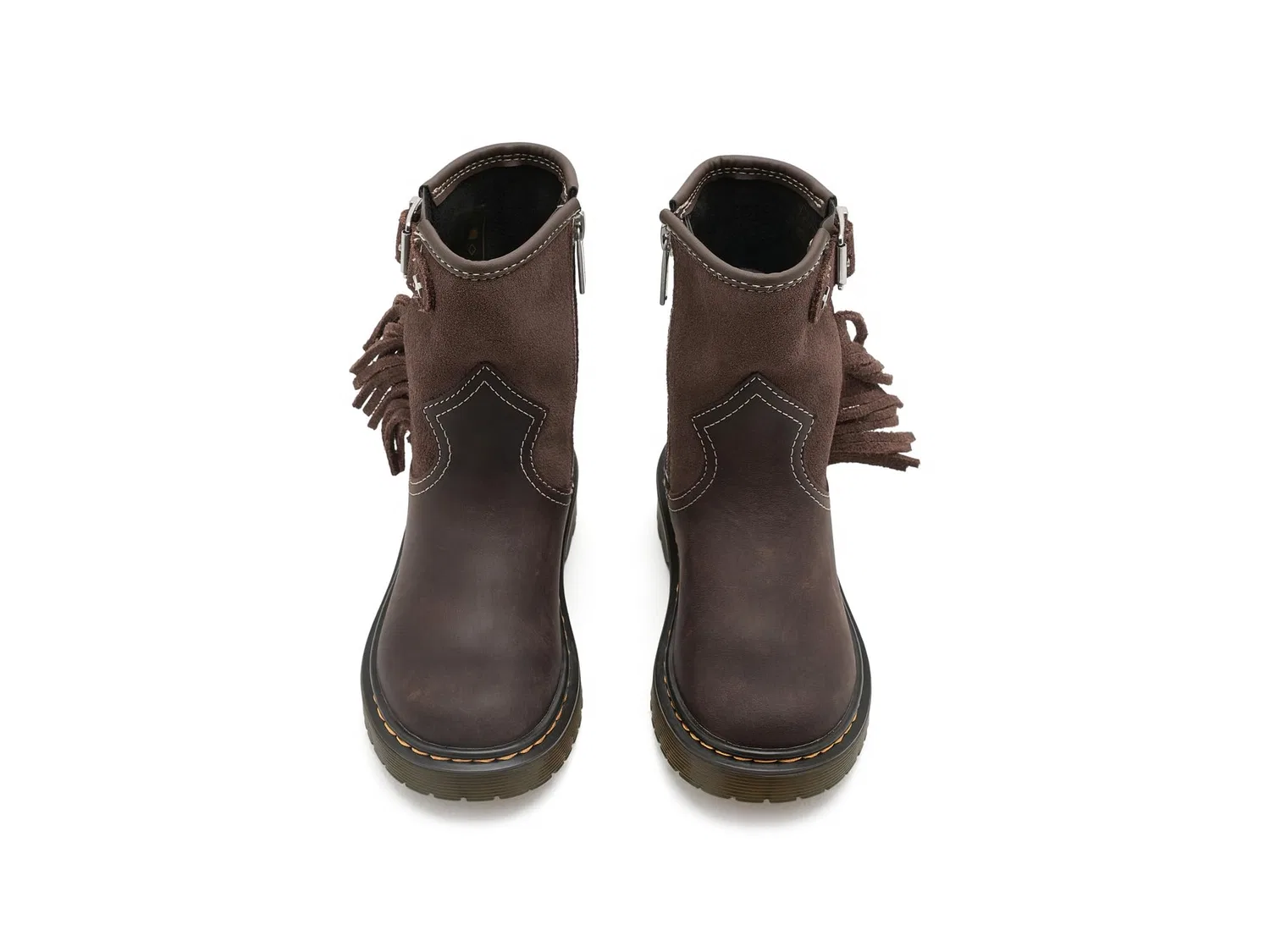 Ботинки Genaya Rodeo J (для маленьких и больших детей) Dr. Martens Kid'S Collection, Dark Brown — фото 3