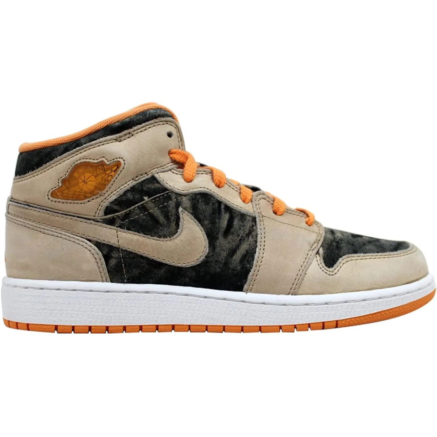 Детские кеды для скейтбординга Beige Black 1 Birch GS Jordan — фото 3