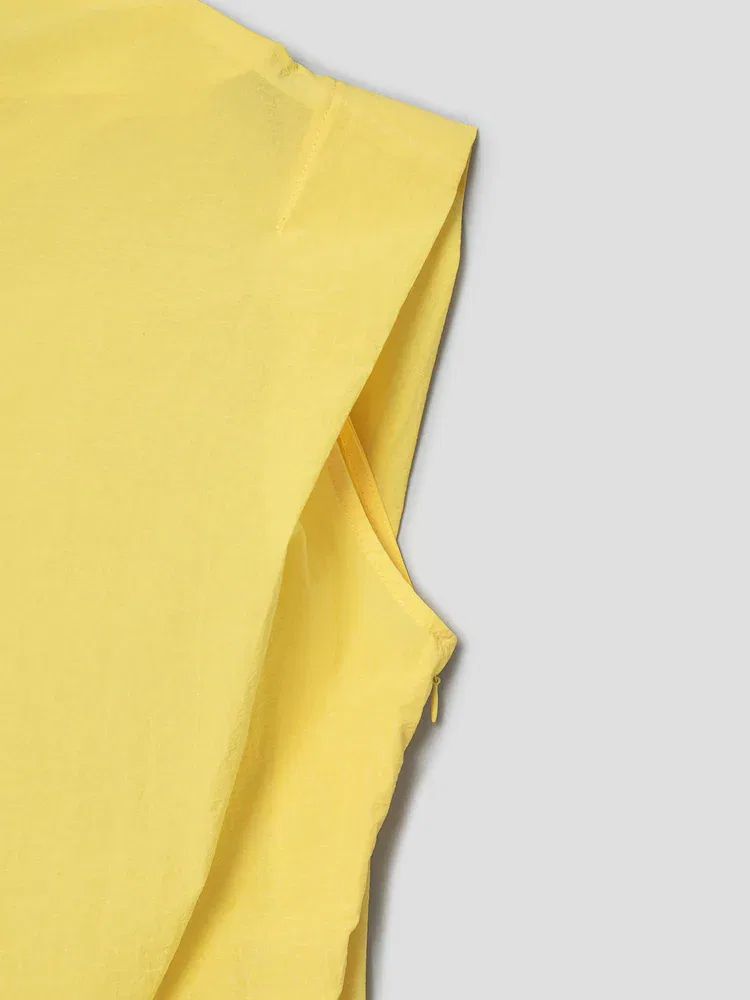 Платье асимметричное La Robe Drap JACQUEMUS, Yellow — фото 4