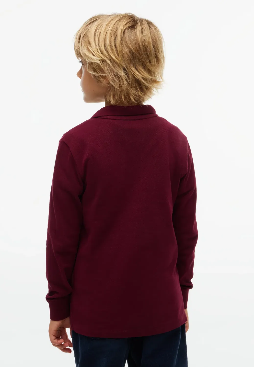 Рубашка поло с длинными рукавами Tommy Hilfiger, Burgundy — фото 3