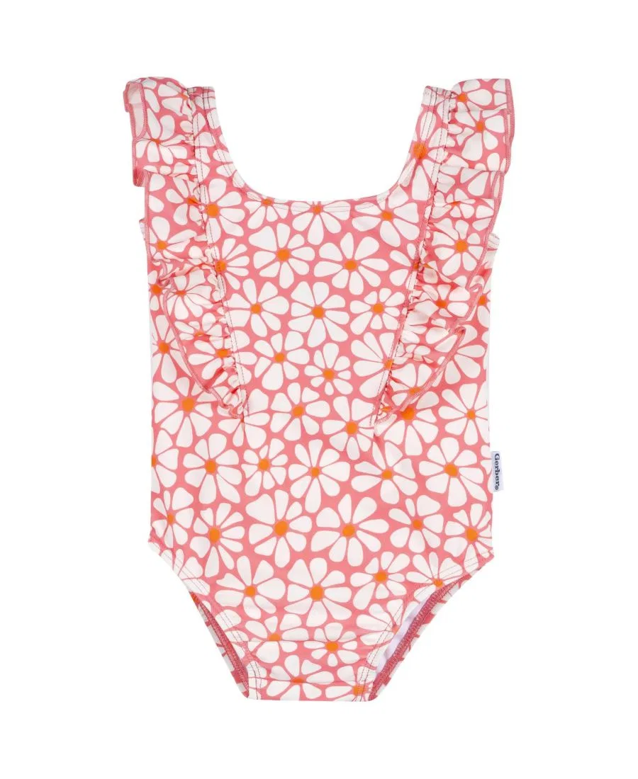 Купальник для девочек с принтом Retro Daisies Gerber, Retro Daisies