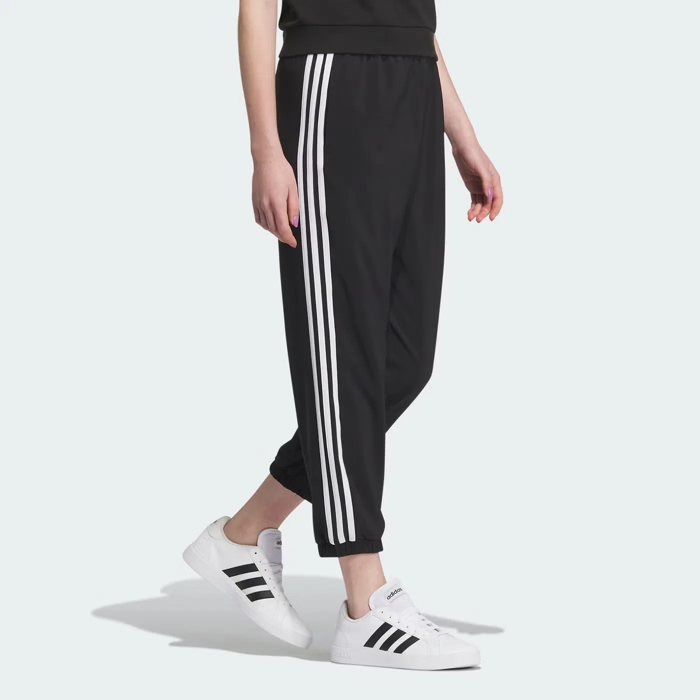 Штаны спортивные повседневные Adidas, черный — фото 4