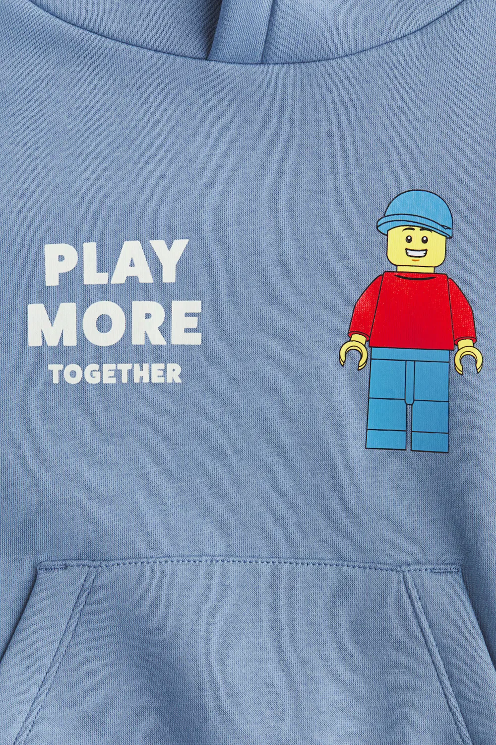 Худи с принтом H&M, Helles Mattblau/Lego — фото 3