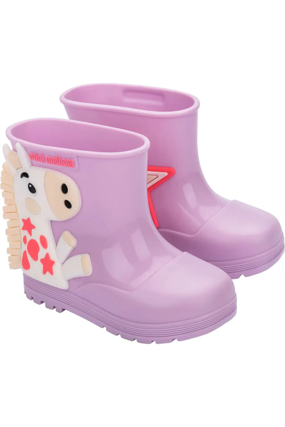Детские ботинки водонепроницаемые Welly Wonderland Mini Melissa, Lilac
