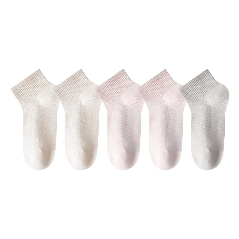Детские носки-следки 5 пар MINISO, Light Pink, Light Beige, Light Coffee