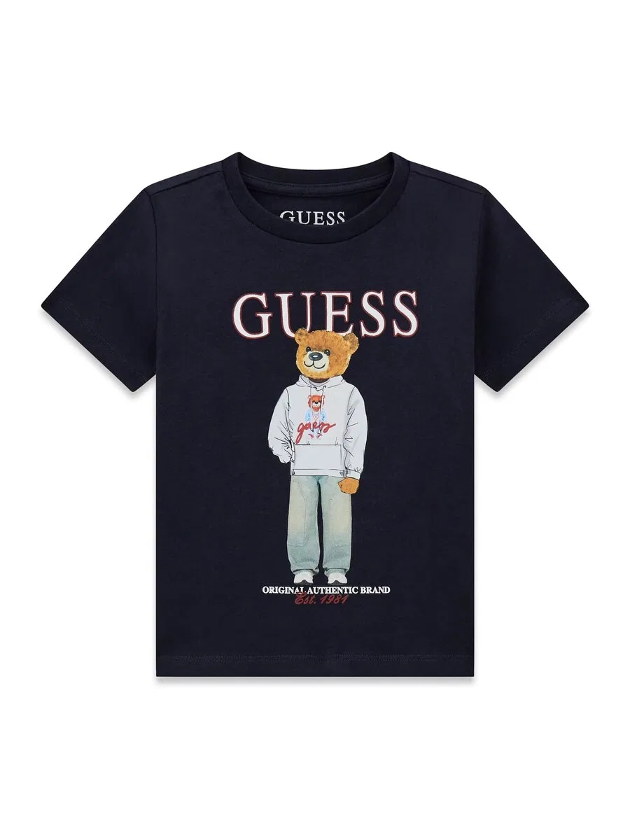 Рубашка GUESS стандартного кроя, пастельно-голубого и темно-голубого цвета