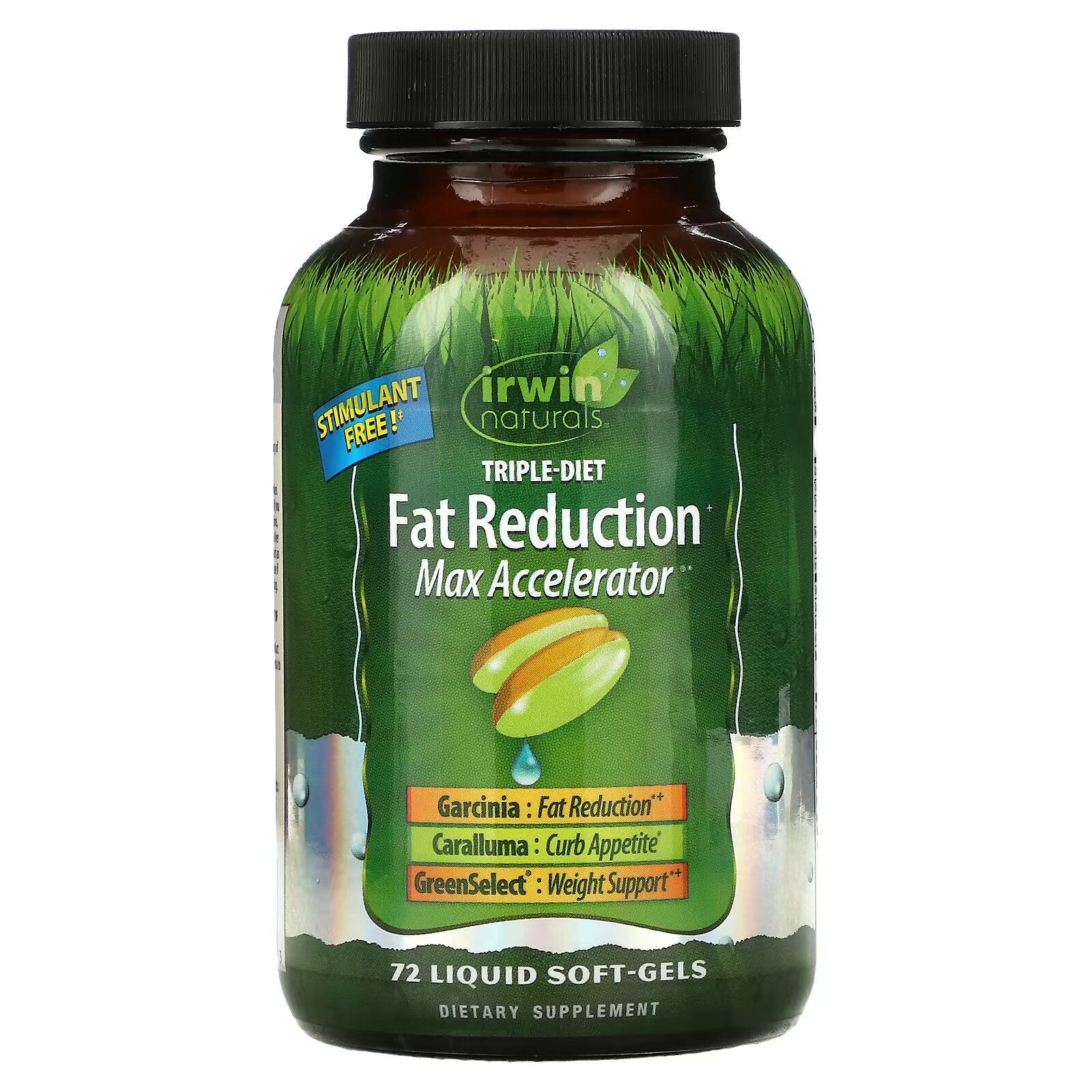 Irwin Naturals, Triple-Diet Fat Reduction + Max Accelerator, 72 желатиновые капсулы - фото