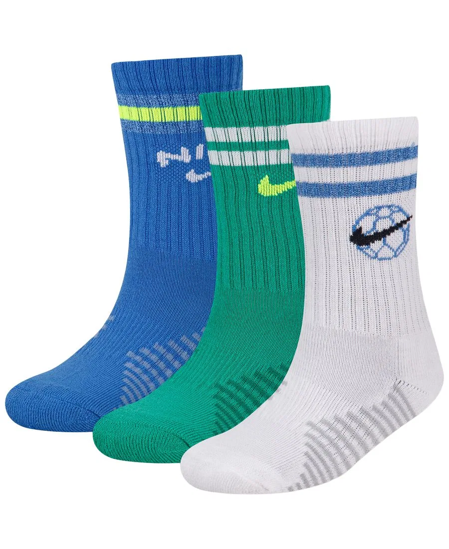 Комплект носков с принтом Goal Mode, 3 пары Nike, Star Blue