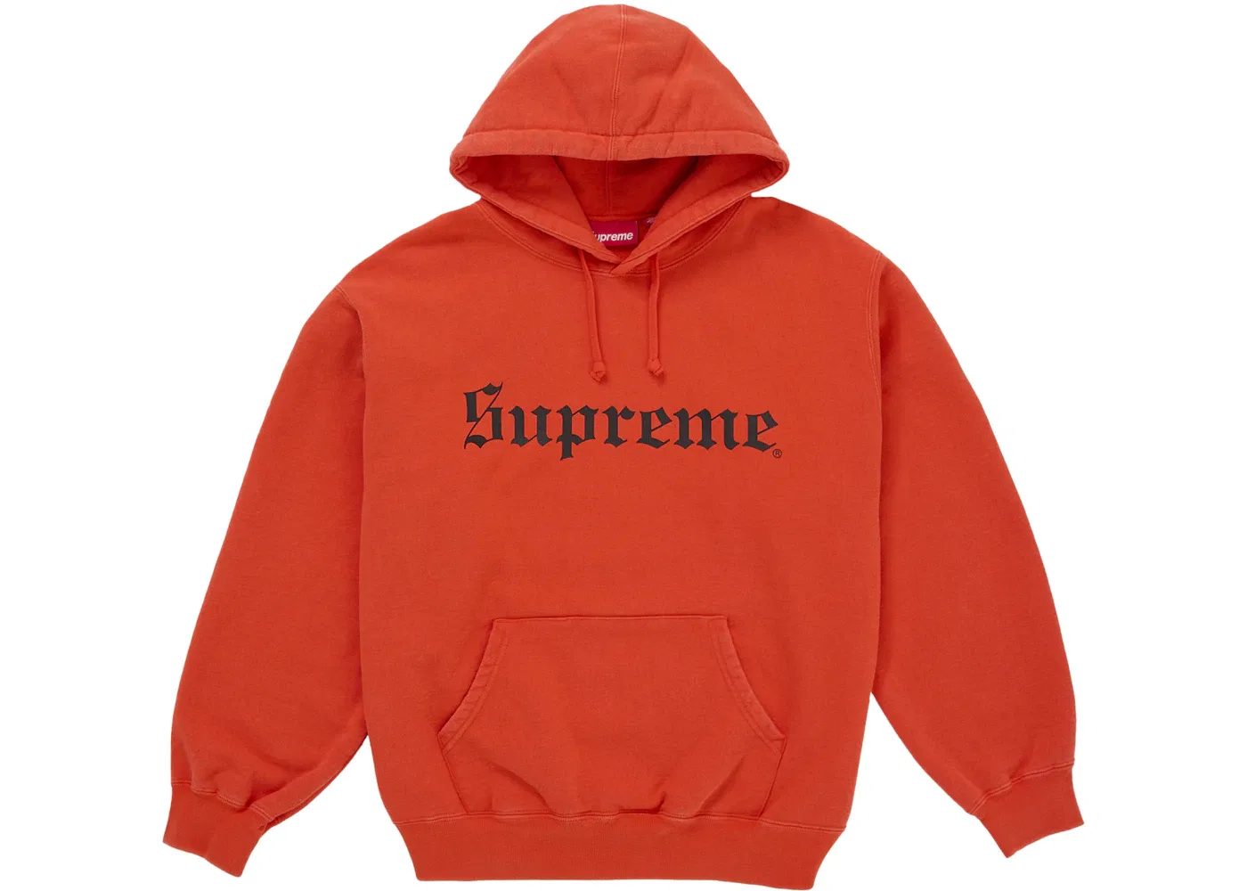 Мужская худи с принтом Supreme Washed Old English, Orange
