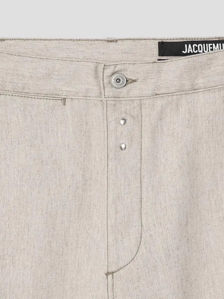 Джинсы прямого кроя Le De-Nimes Paysan JACQUEMUS, Beige — фото 3