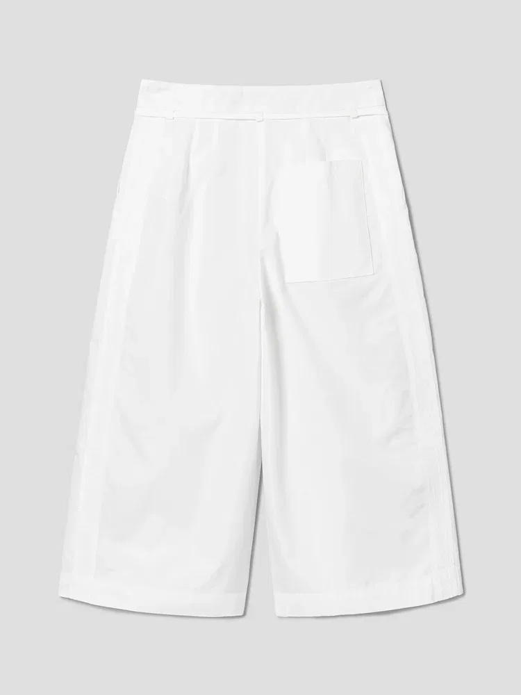 Шорты широкие, высокий пояс JACQUEMUS Le Short Marin, White — фото 2