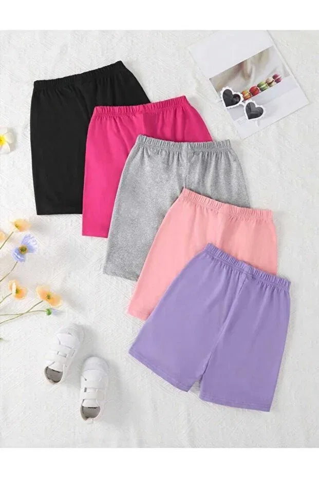 Детские шорты для девочек хлопковые Vestir Bien, Multicolor — фото 2