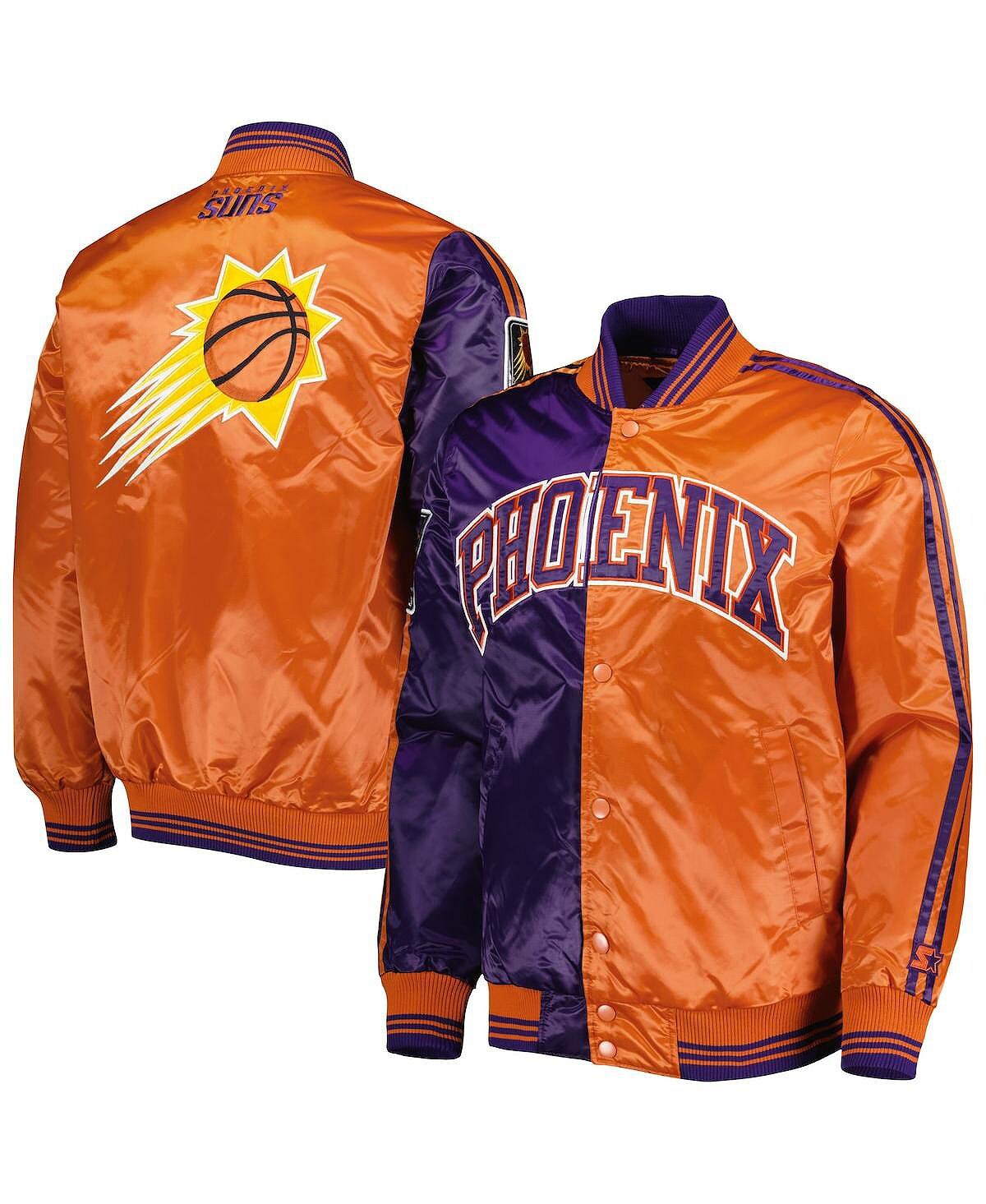 

Мужская фиолетово-оранжевая куртка phoenix suns fast break satin full-snap Starter, мульти