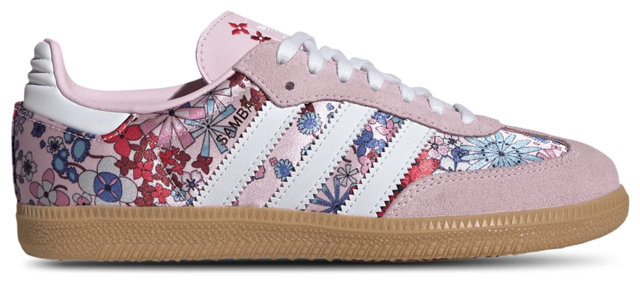 Кроссовки для девочек Samba OG Adidas, розовый/синий