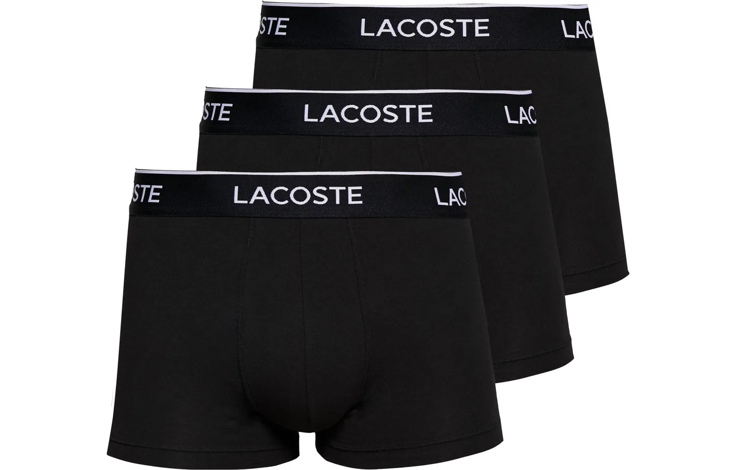 Мужские трусы-боксеры с принтом LACOSTE, комплект из 3 штук, Black