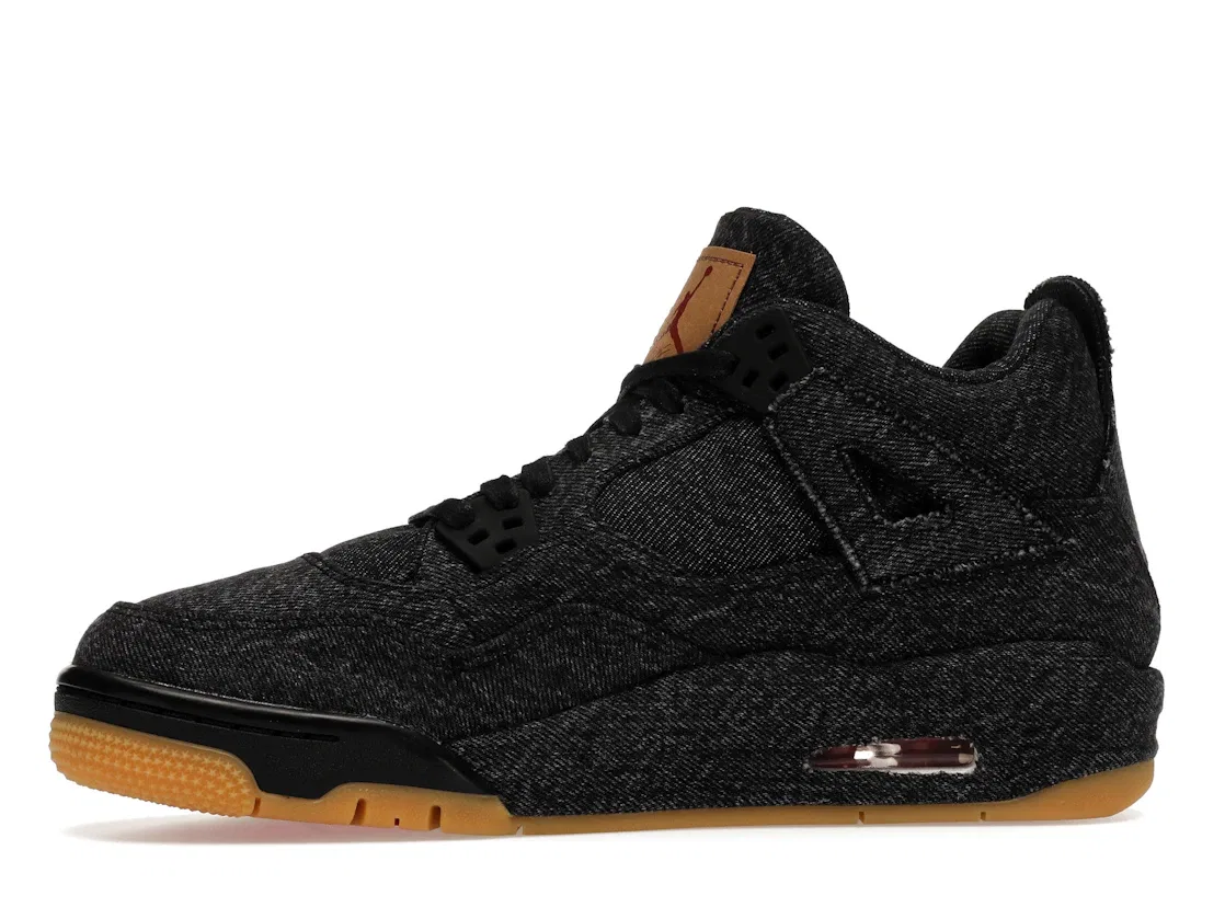 Детские кроссовки Lifestyle Jordan 4 Retro Jordan, Black/Black-Black — фото 3
