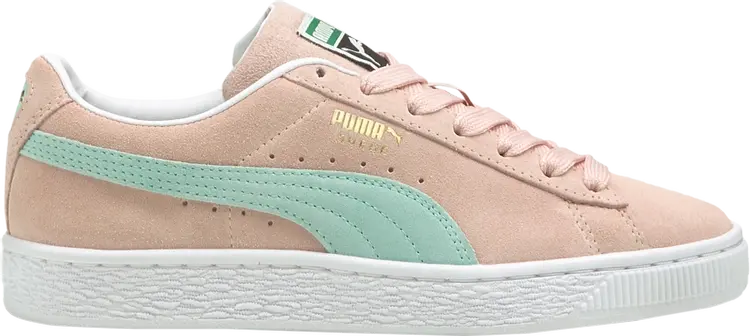 Кроссовки Puma Suede Classic 21 Jr Lotus Eggshell Blue, розовый