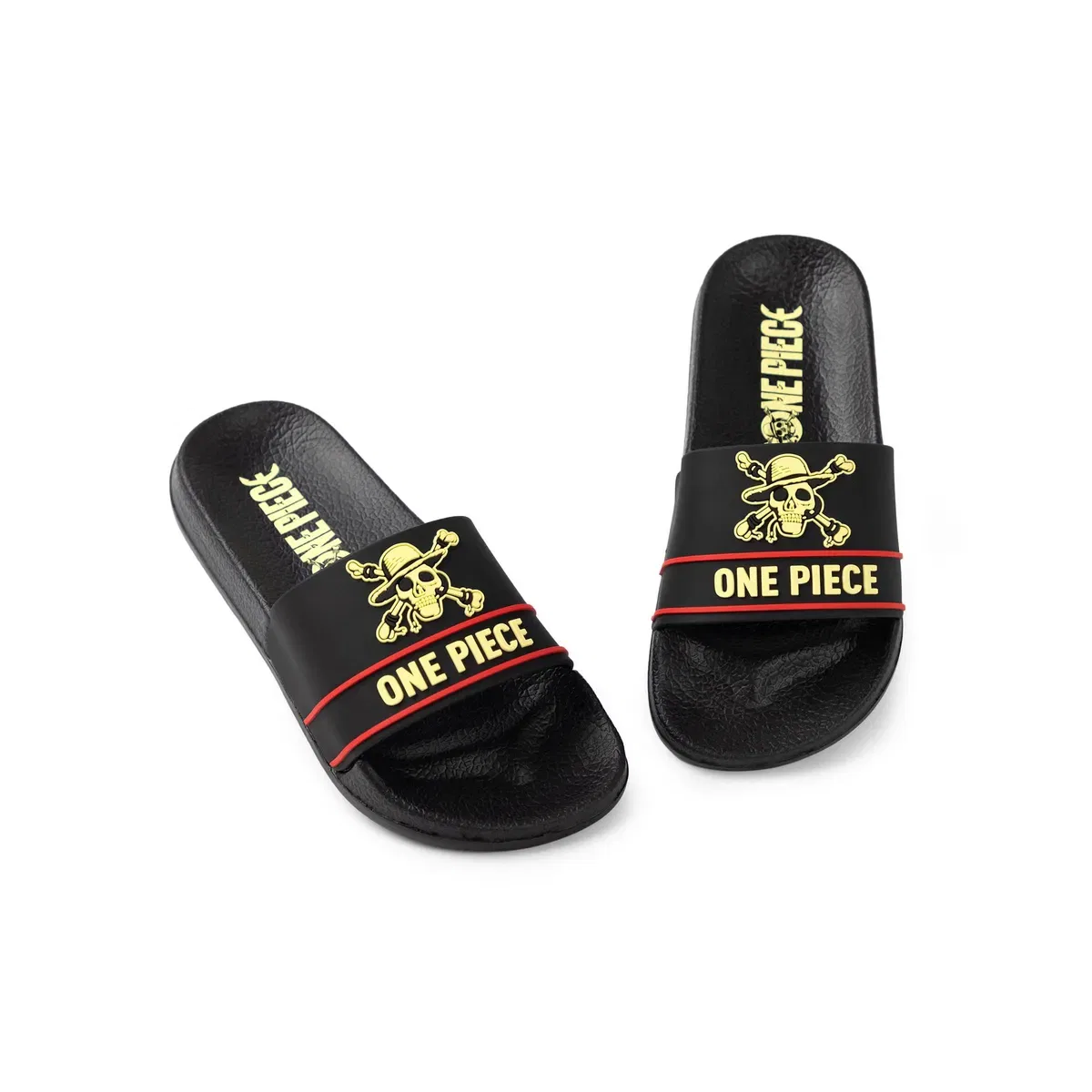 Детские шлепанцы для мальчиков с логотипом One Piece, Black