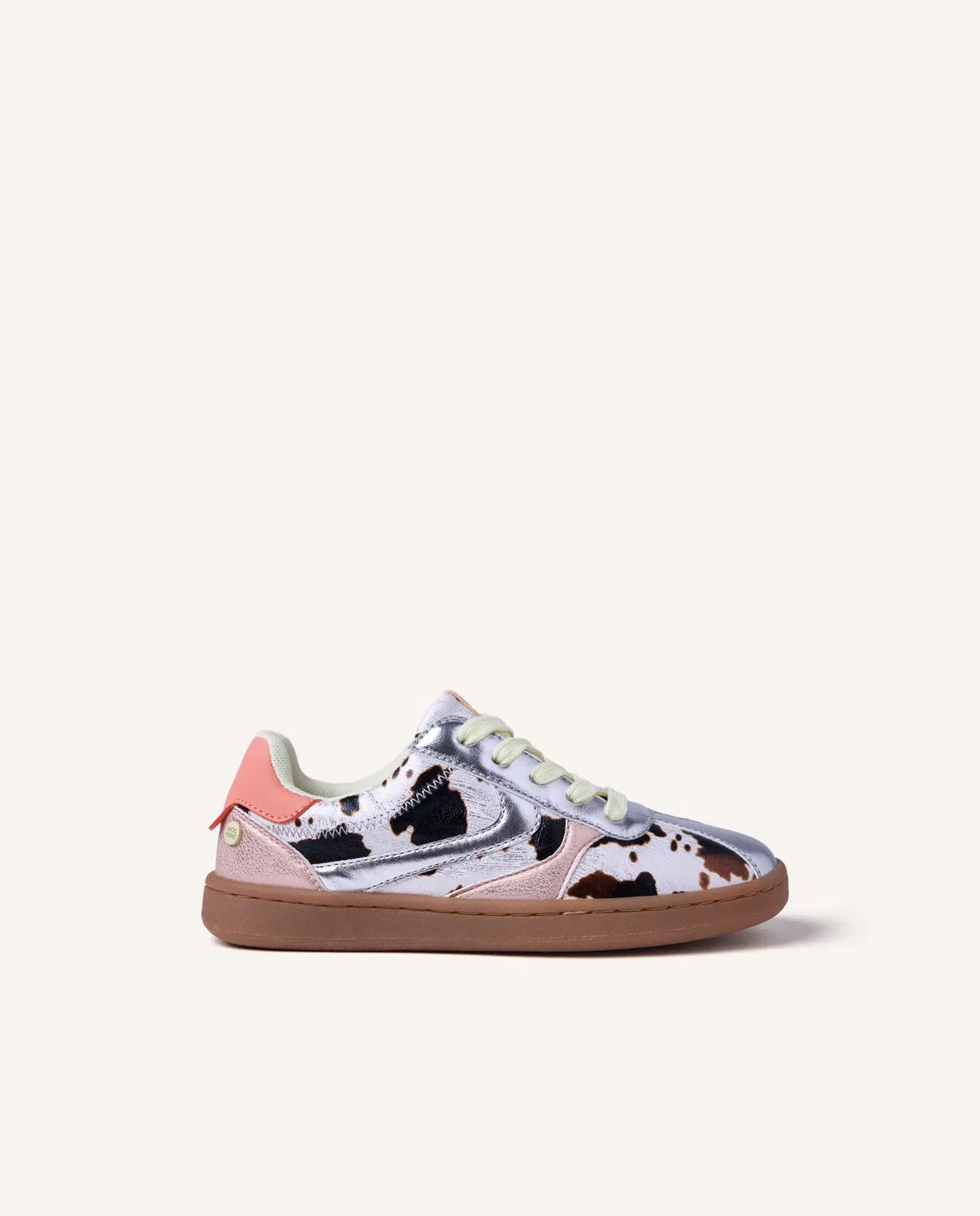 Детские кроссовки для девочек с принтом Cow Print Gioseppo, Estampado