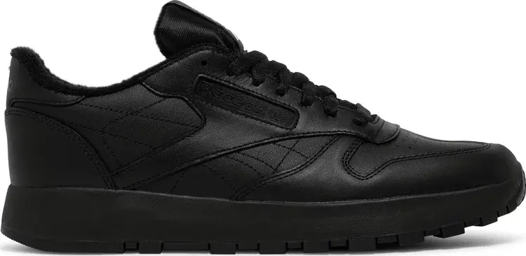 

Кроссовки maison margiela x classic leather tabi 'black' Reebok, черный