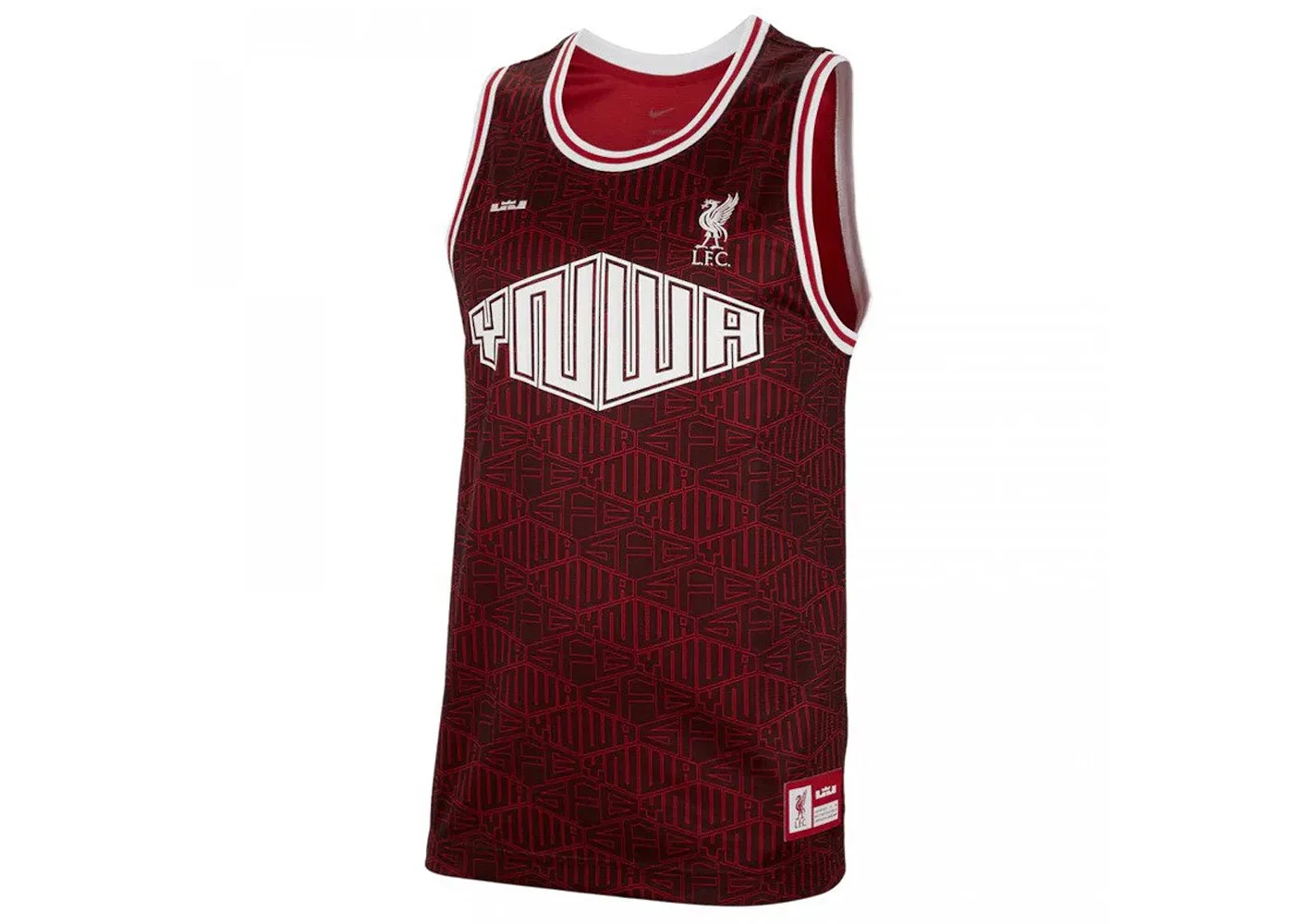 Детская футболка с длинным рукавом Jersey Nike, Black Burgundy White
