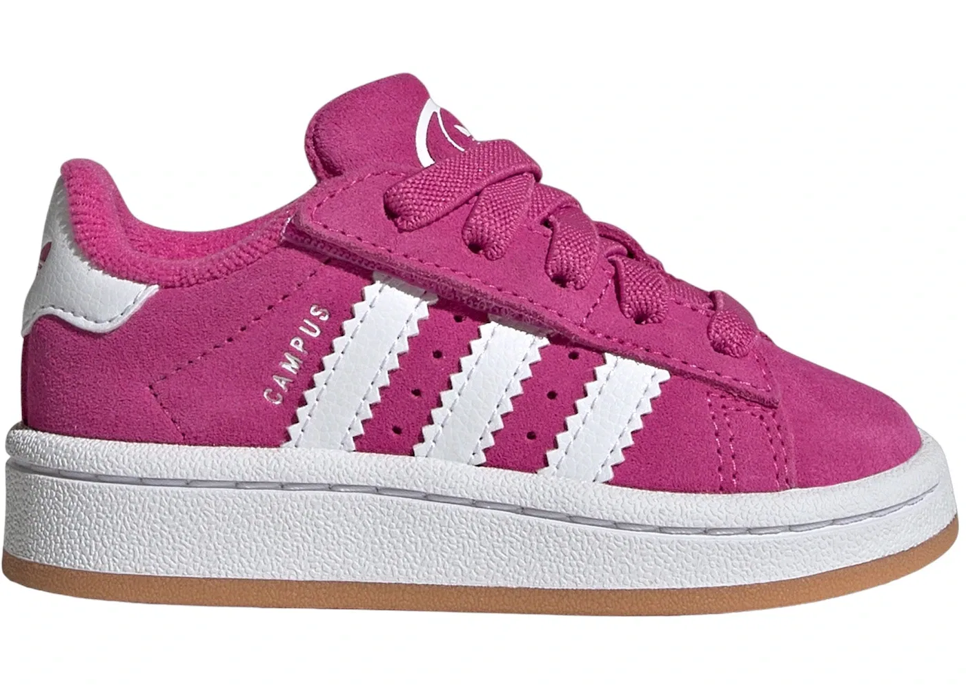 Детские кроссовки с закрытой шнуровкой Adidas Campus 00s Comfort Closure Laces, Semi Lucid Fuchsia/Cloud White/Semi Lucid Fuchsia