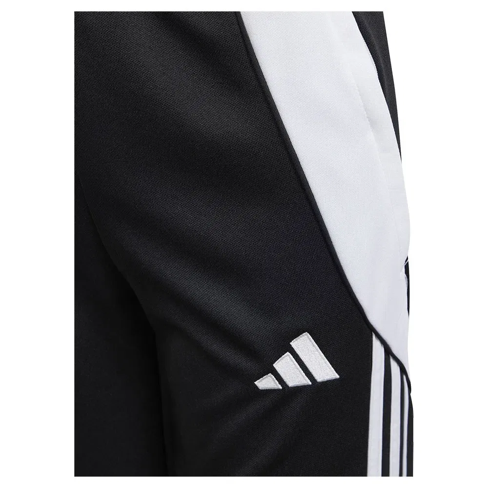 Детские спортивные штаны для девочек с технологией AEROREADY Tiro24 Adidas, Black — фото 4