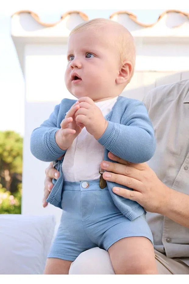 Детский кардиган на пуговицах для мальчиков Newborn baby boy buttoned cardigan Mayoral, Blue