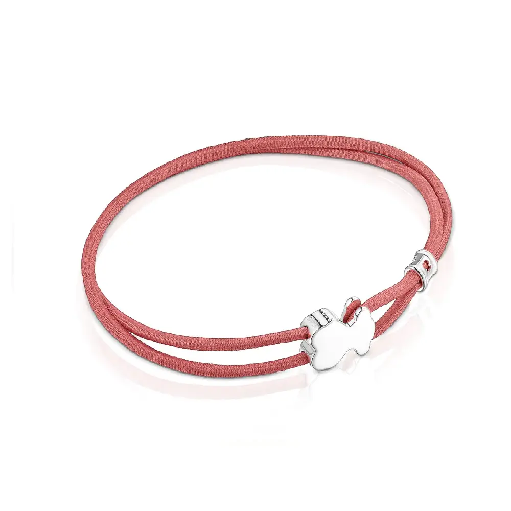 

Браслет Tous Sweet Dolls Elastic, серебро/розовый