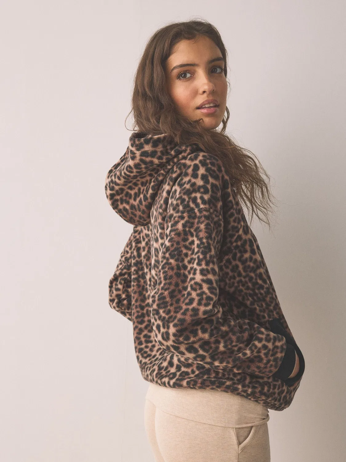 Флисовая кофта с принтом Leopard Print Next, Leopard Print — фото 3