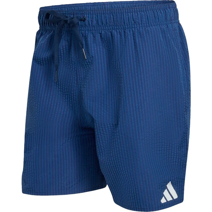 Плавательные шорты с принтом Sportswear JZ0589 Seersucker Stripy Swim Shorts 5-Inch adidas, Белый — фото 3