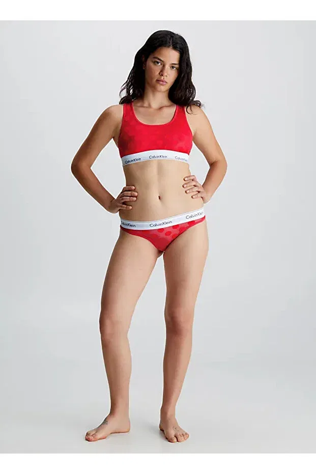 Женский бралет с балконетом Calvin Klein, Red