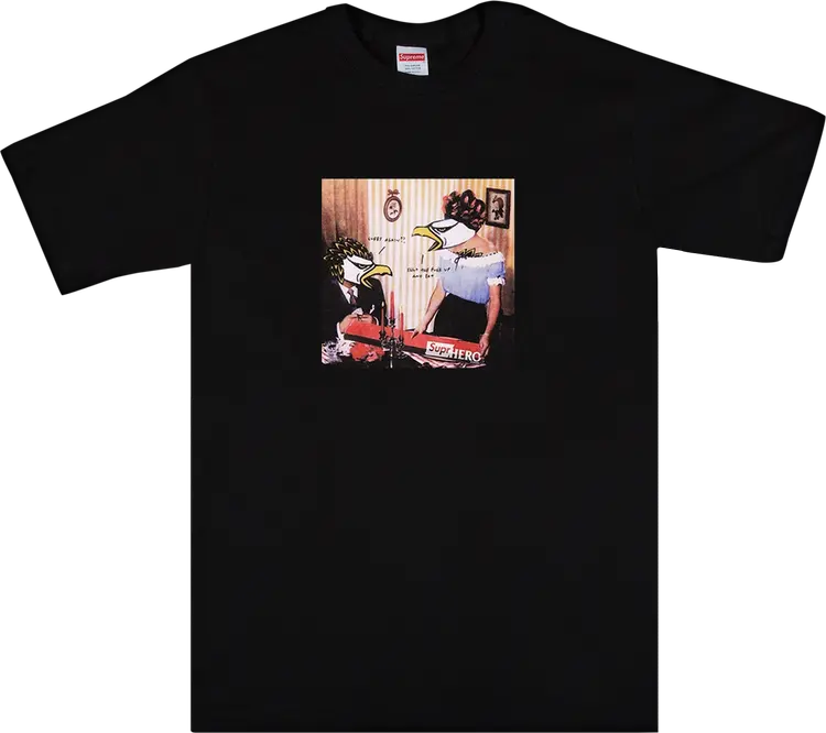 

Футболка Supreme x ANTIHERO Curbs Tee 'Black', черный