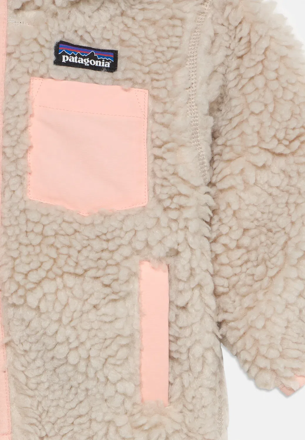 Ретро худи унисекс - куртка для активного отдыха Patagonia, Natural/Sunlit Pink — фото 3