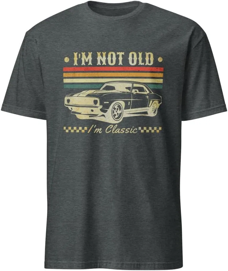 Мужская футболка с принтом I'm Not Old, I'm Classic, Dark Heather