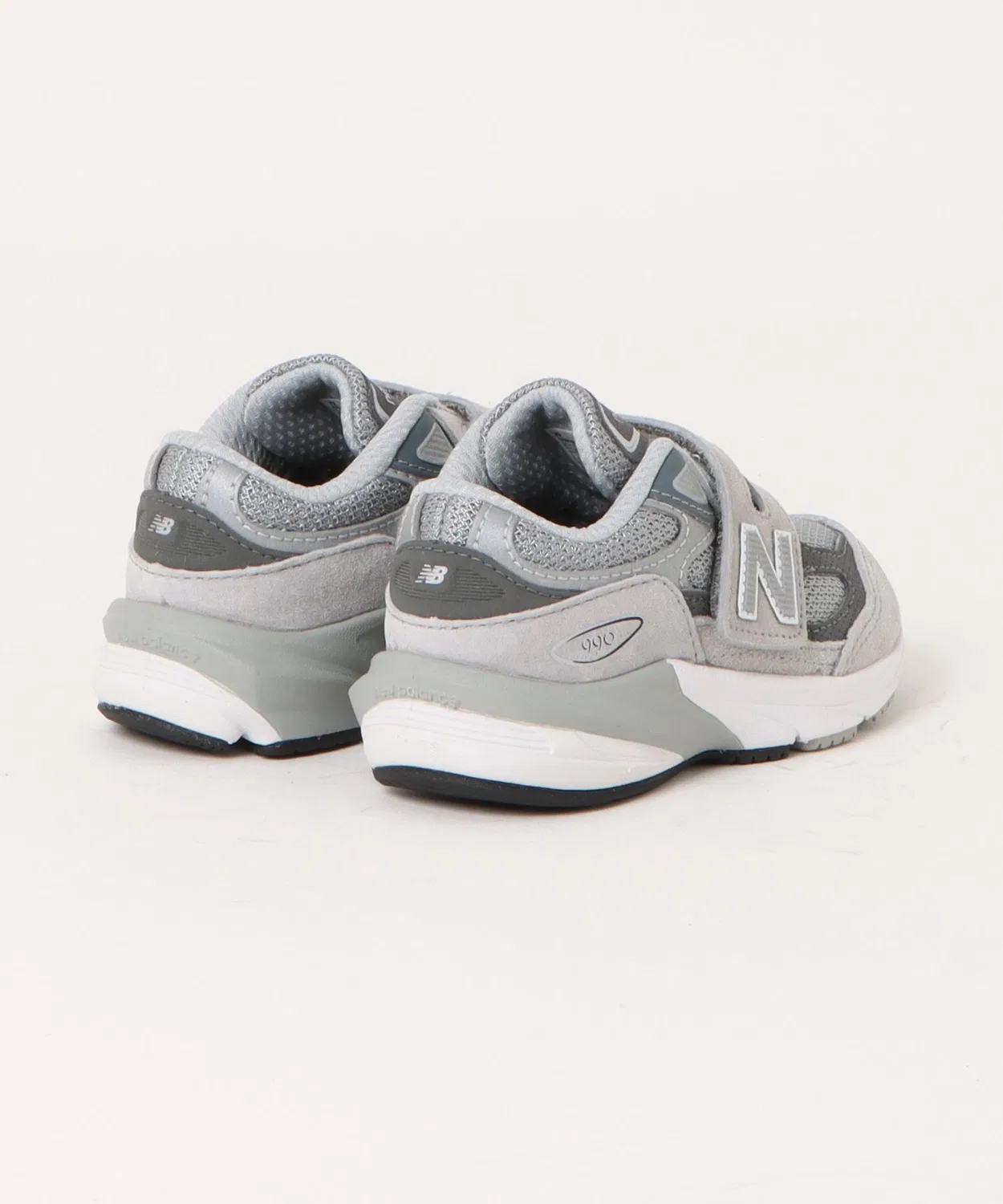 Детские кроссовки с липучкой IV990 Gray New Balance — фото 2