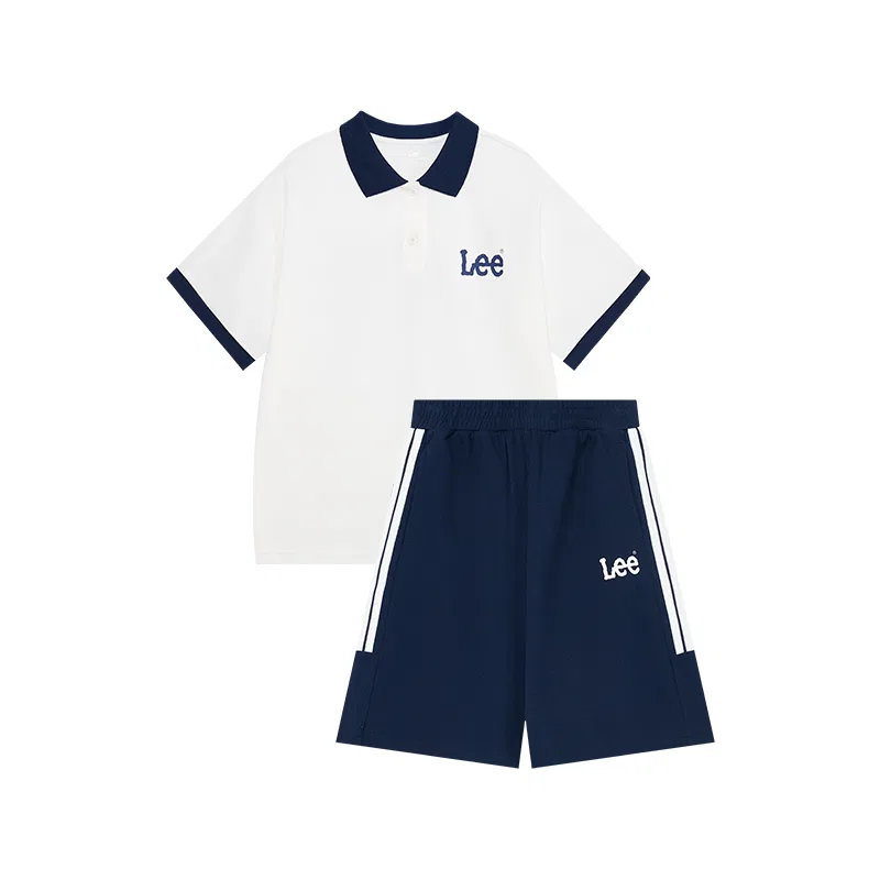 Детский спортивный комплект с коротким рукавом Lee, Ecru