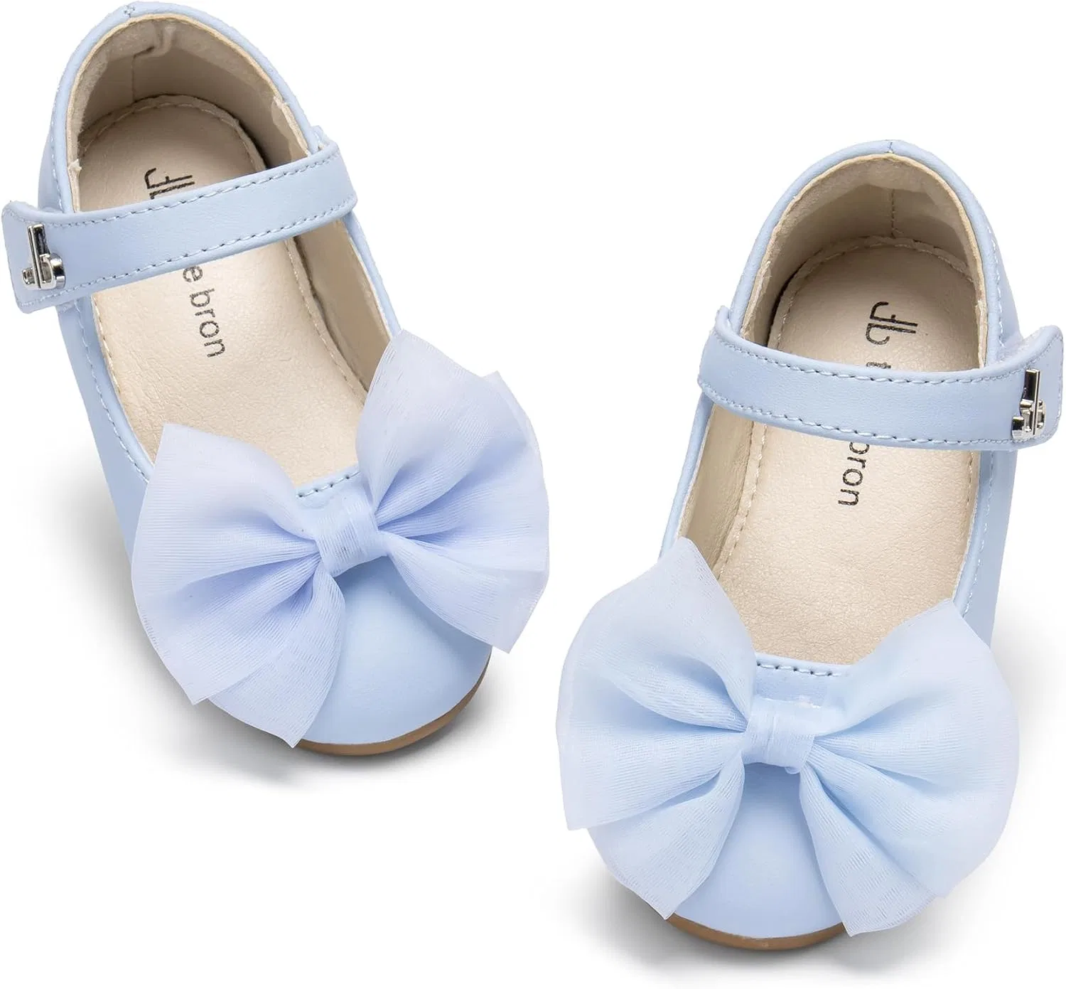 Детские балетки для девочек с бантом Mary Jane THEE BRON, Blue