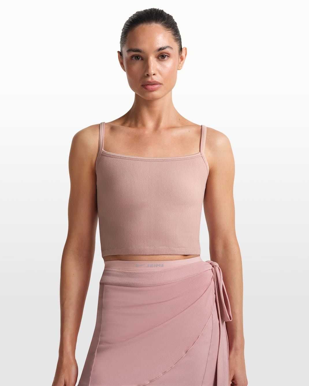 

Топ Nike x SKIMS Ribbed Seamless Women's Cami Tank, розовый