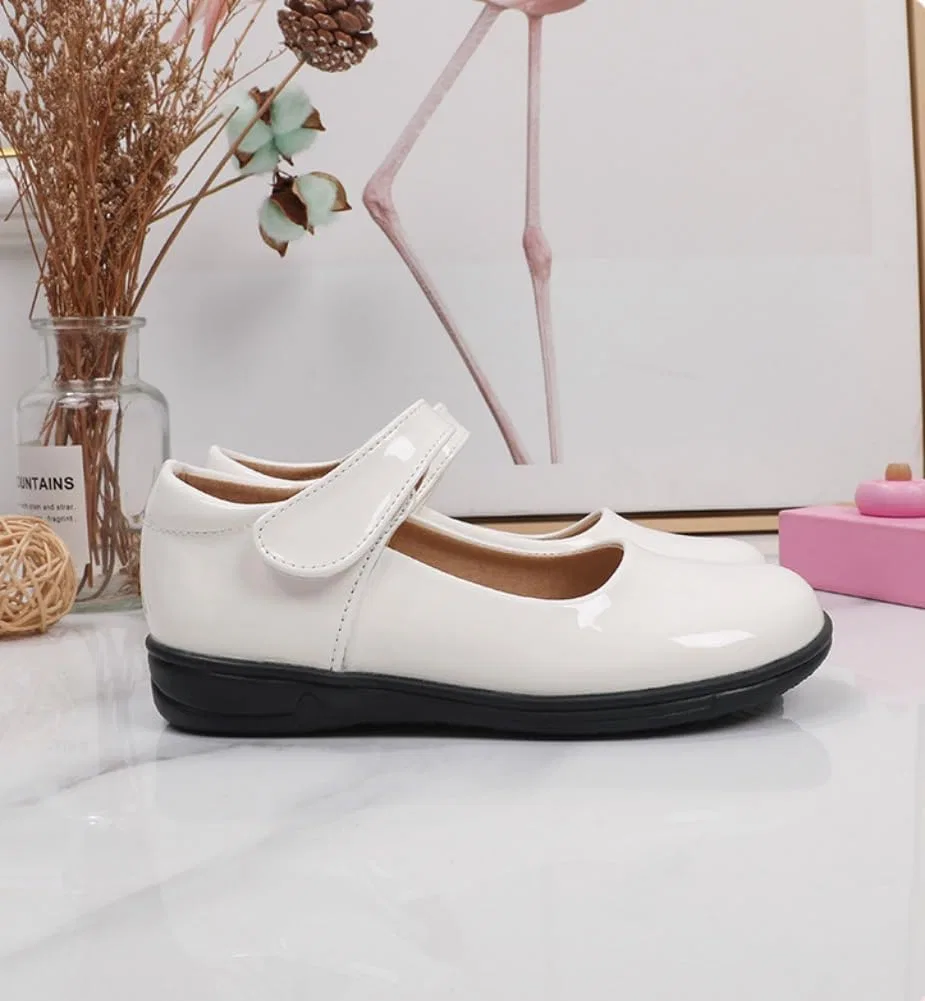 Детские туфли Мэри Джейн для девочек Classic Mary Jane Flats JGKDTX, White — фото 4