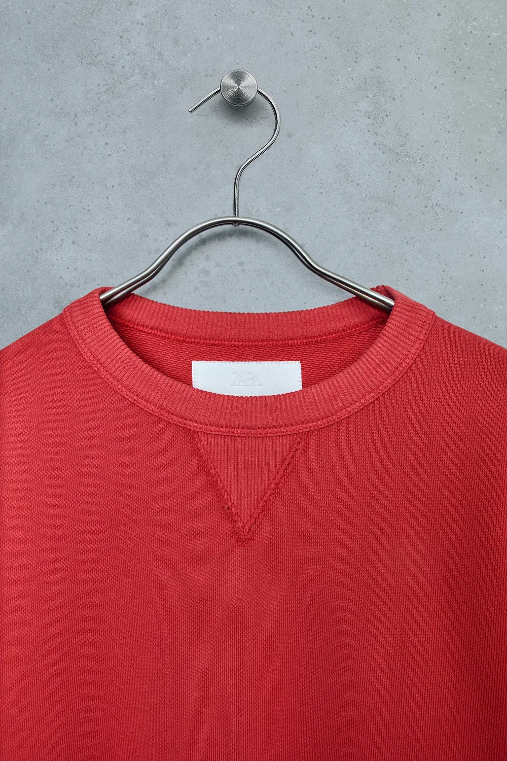 STORIESZ - Однотонная ребристая толстовка ZARA, Bright Red — фото 3
