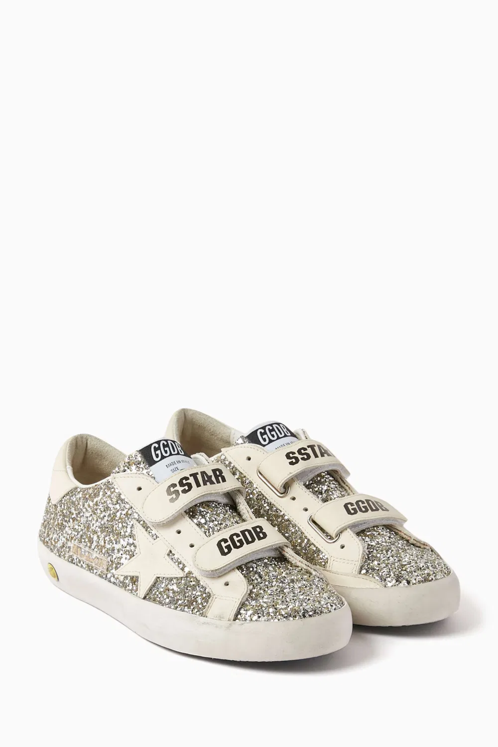 Кроссовки с блестками Old School Sneakers GOLDEN GOOSE