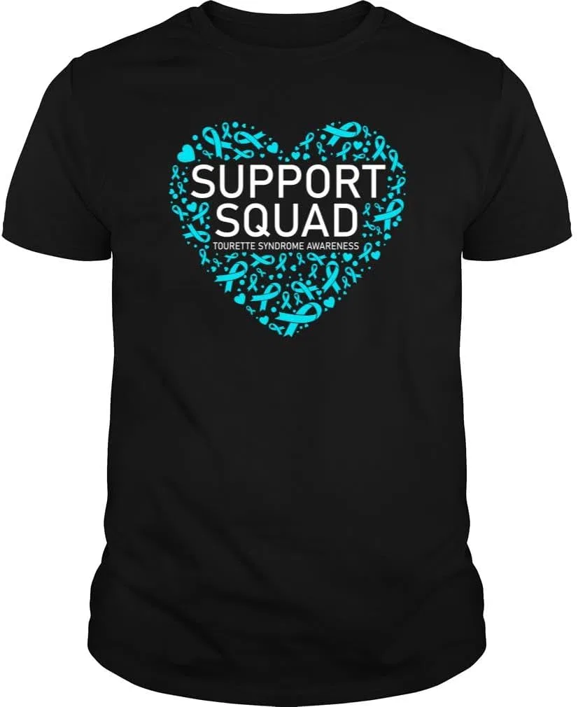 Мужская футболка с принтом Support Squad, Black