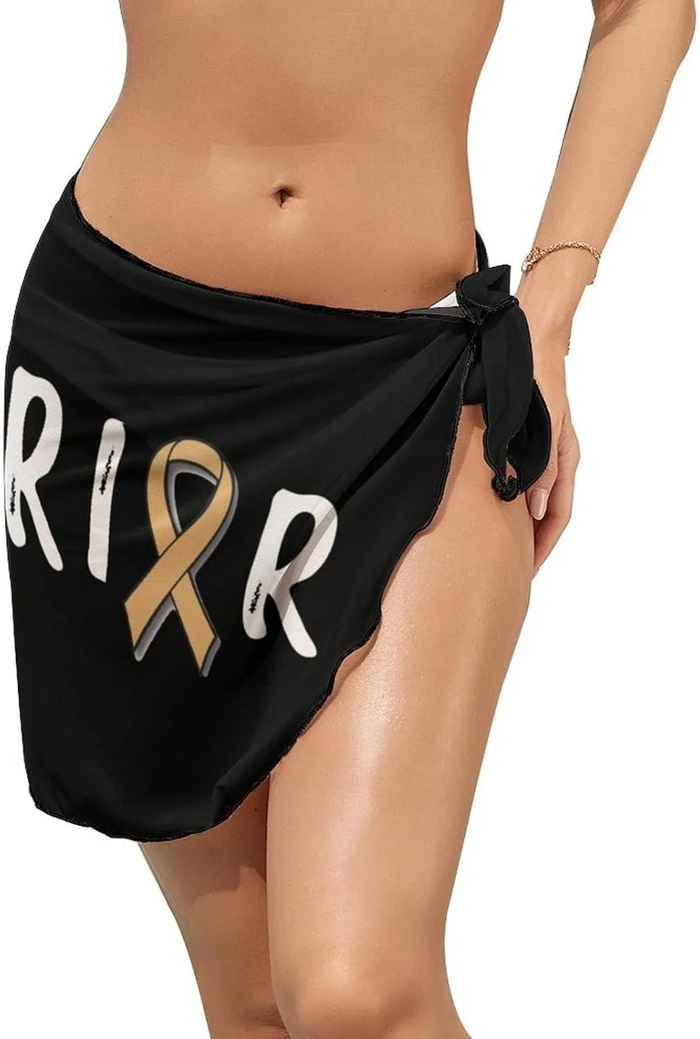 Женский пляжный парео с принтом Warrior Childhood Cancer Awareness, Warrior Childhood Cancer Awareness